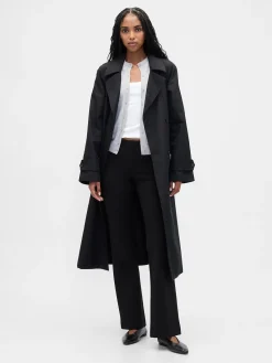 Low Rise Double Knit Flare Pants