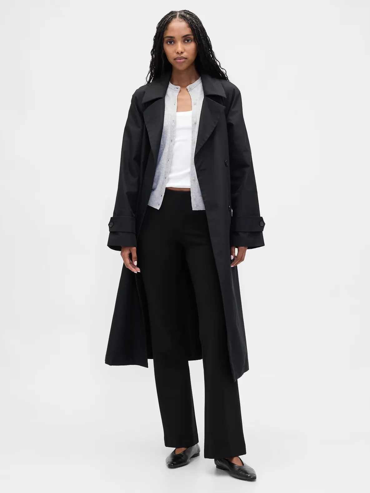 Low Rise Double Knit Flare Pants