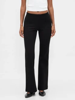 Low Rise Double Knit Flare Pants