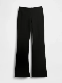 Low Rise Double Knit Flare Pants