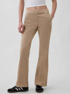Low Rise Fitted Flare Khakis