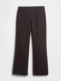 Low Rise Linen-Blend Flare Pants