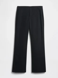 Low Rise Linen-Blend Flare Pants