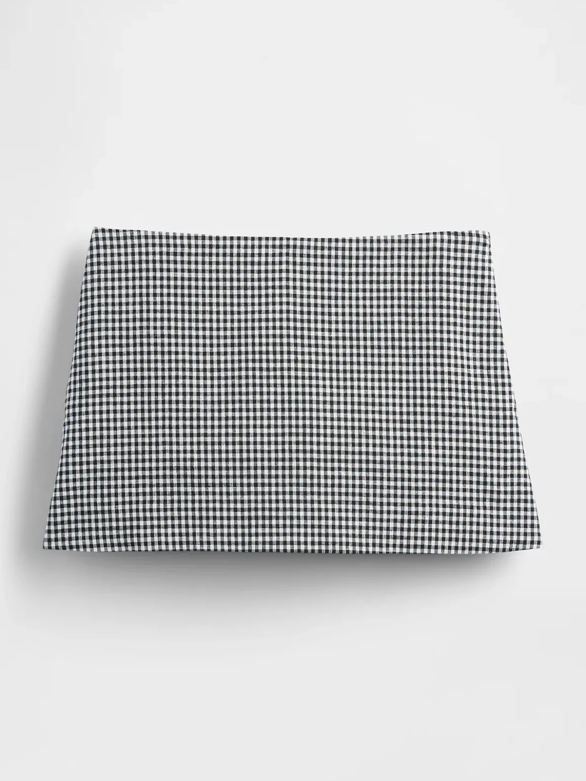 Low Rise Linen-Blend Mini Skort