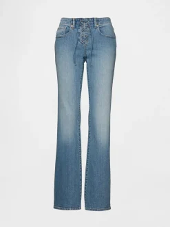 Low Rise Long & Lean Lace-Up Jeans