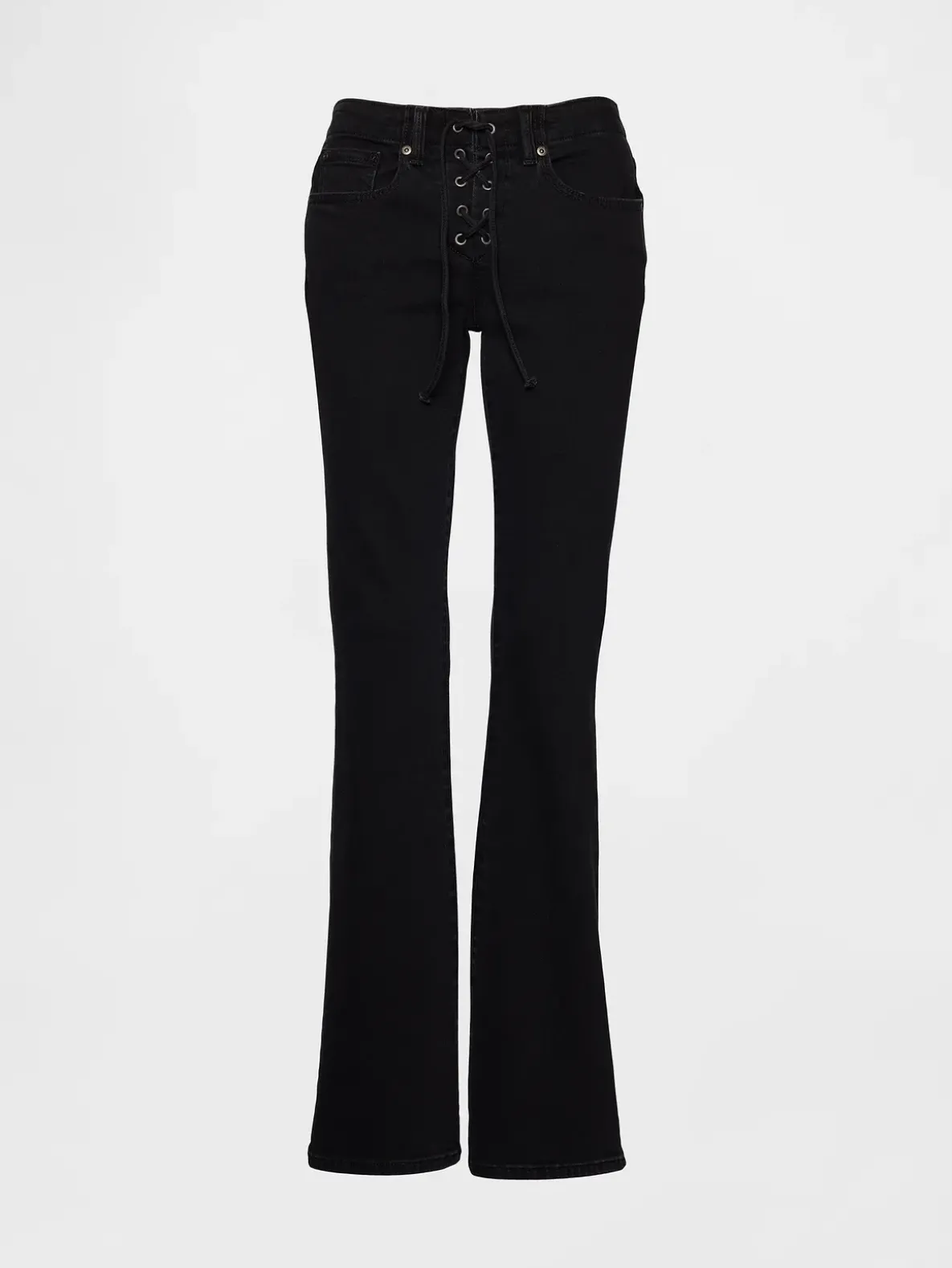 Low Rise Long & Lean Lace-Up Jeans
