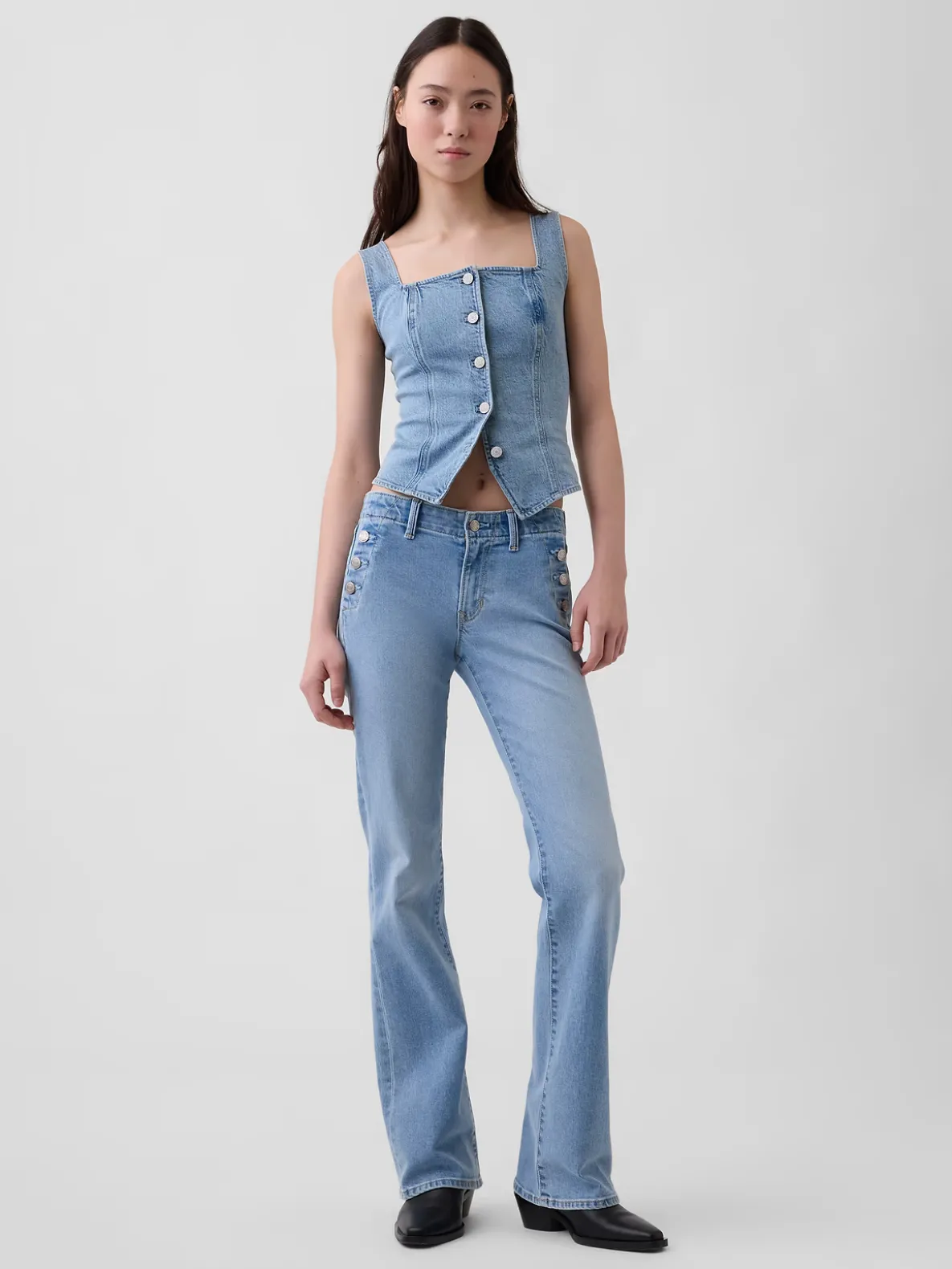 Low Rise Long & Lean Sailor Jeans