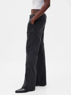 Low Rise Relaxed Flare Khakis