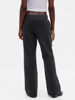 Low Rise Relaxed Flare Khakis