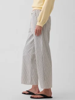 Low Rise '90s Loose Easy Crop Stripe Jeans
