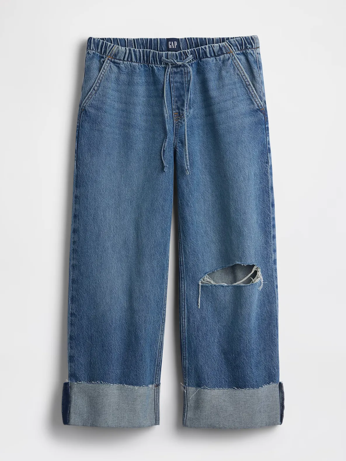Low Rise '90s Loose Easy Crop Jeans