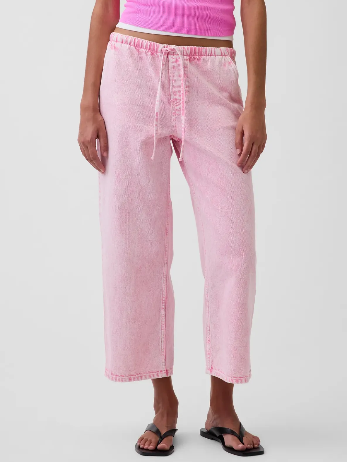 Low Rise '90s Loose Easy Crop Jeans