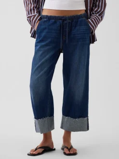 Low Rise '90s Loose Easy Crop Jeans