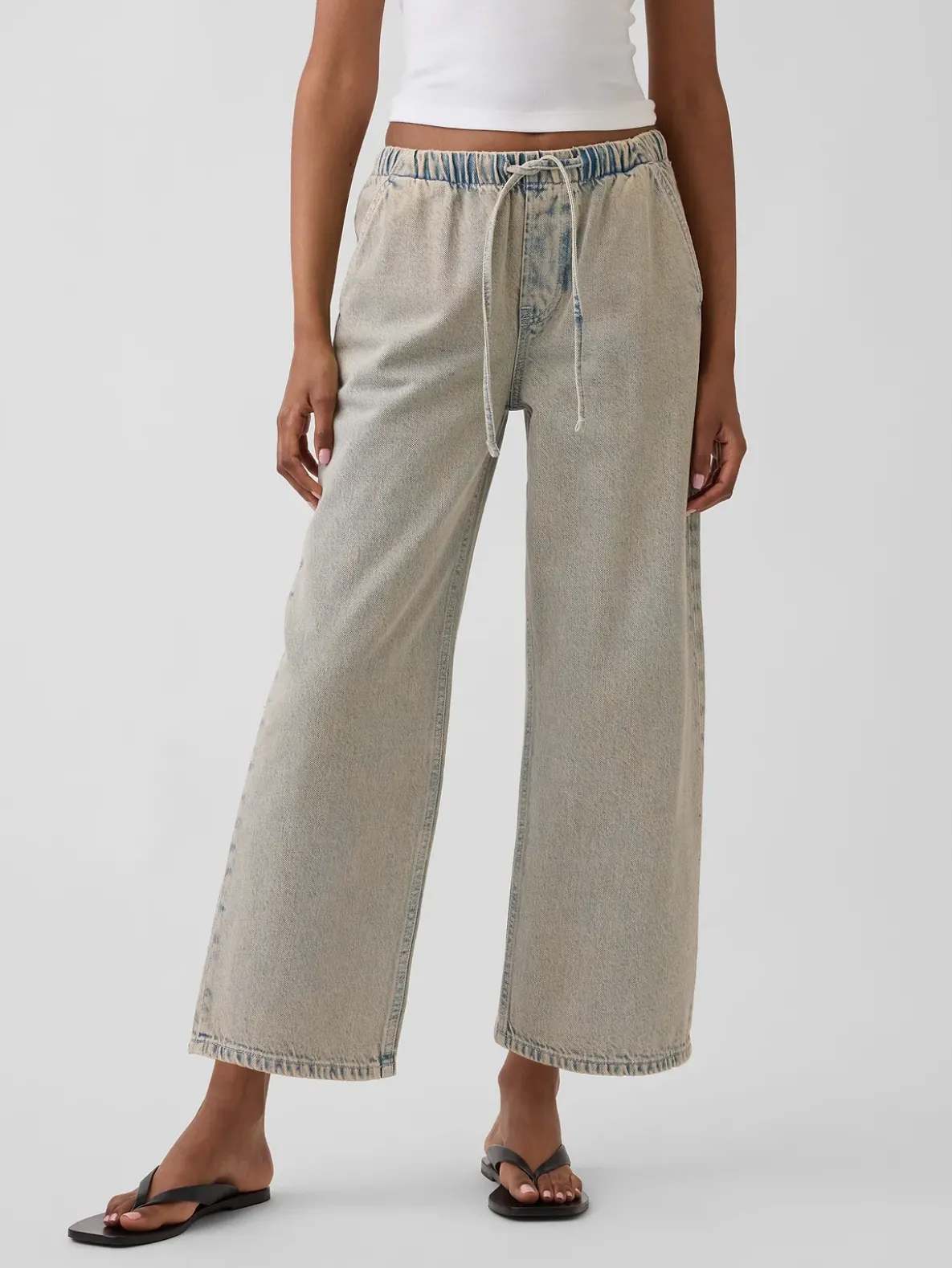 Low Rise '90s Loose Easy Crop Jeans