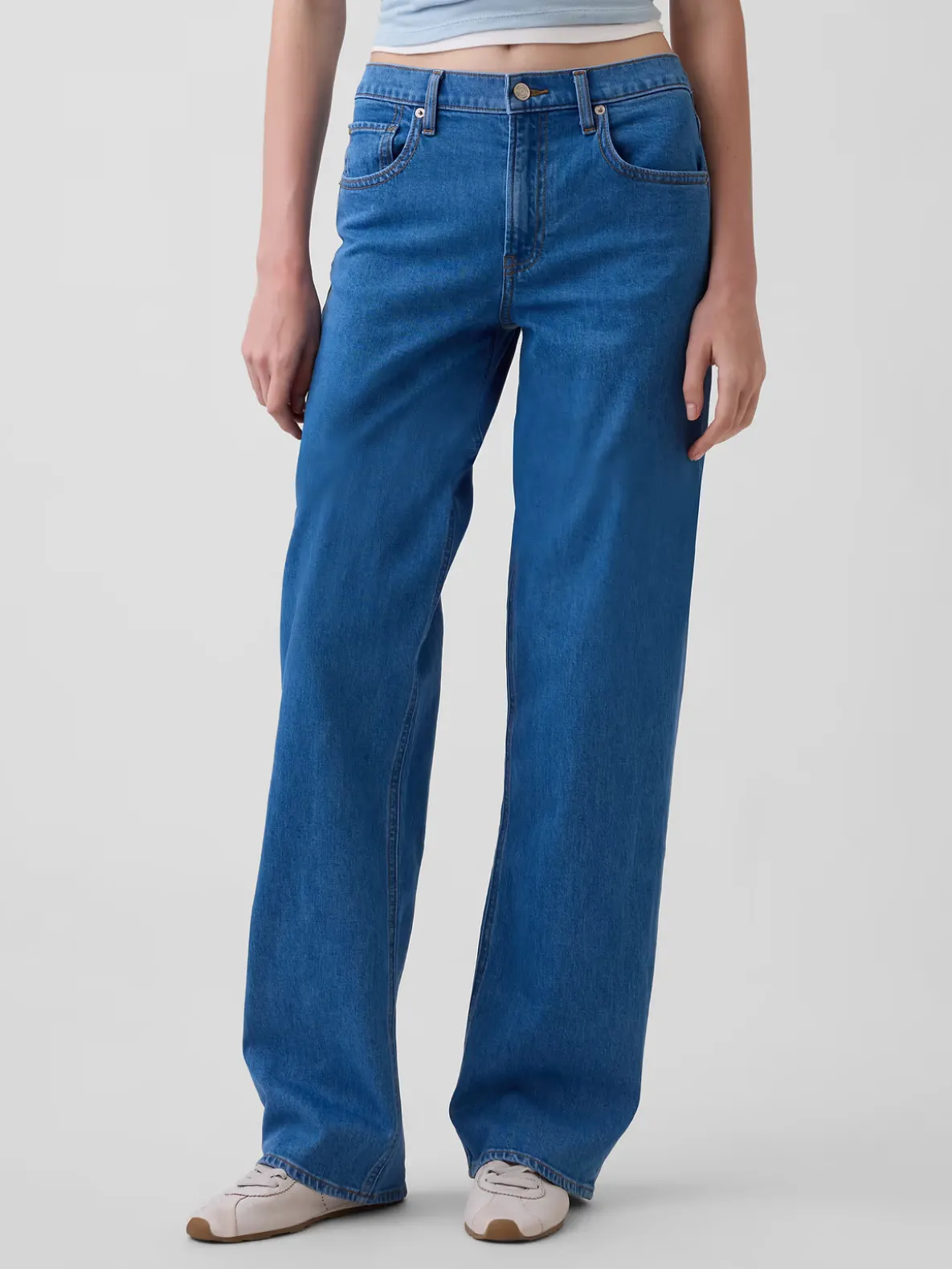 Low Rise '90s Loose Jeans