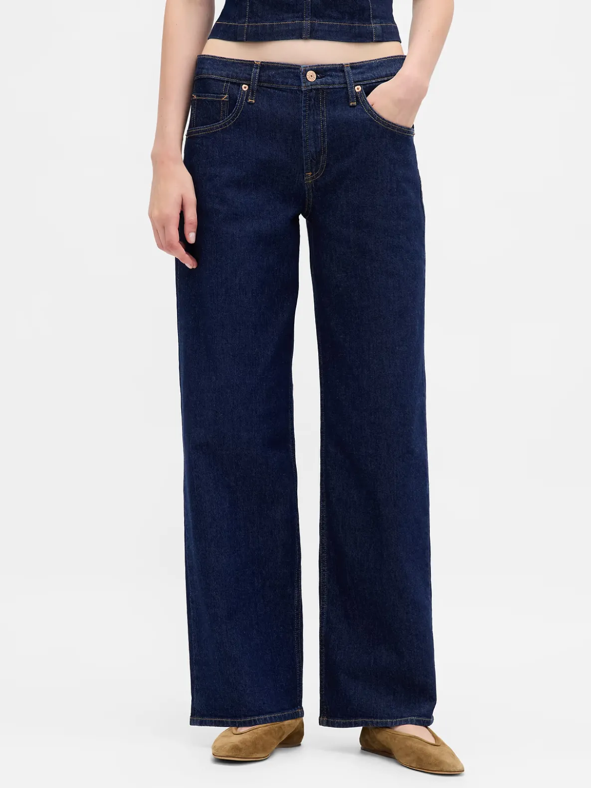 Low Rise '90s Loose Jeans