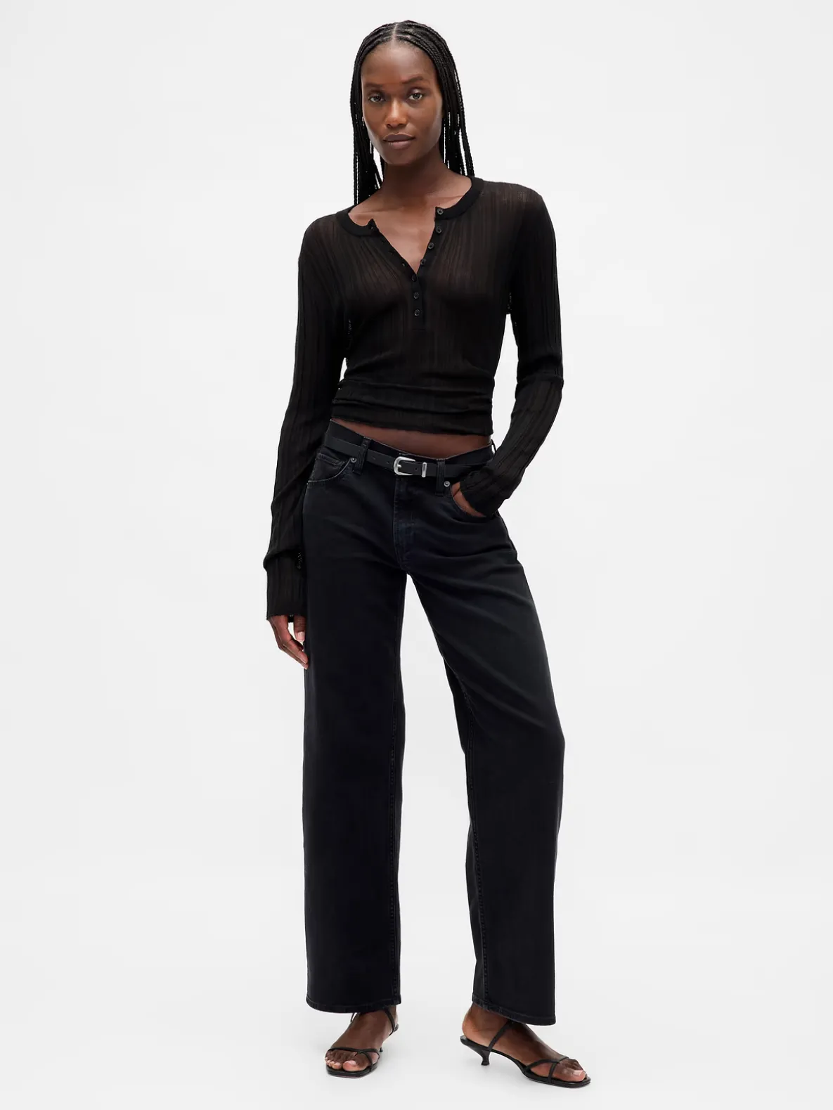 Low Rise '90s Loose Jeans