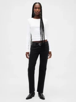 Low Rise '90s Slim Straight Jeans