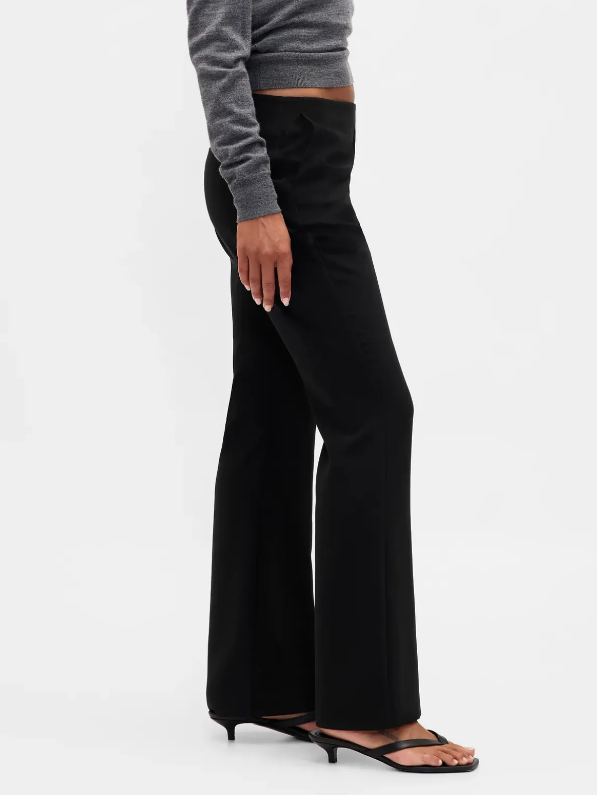 Low Rise Twill Flare Pants