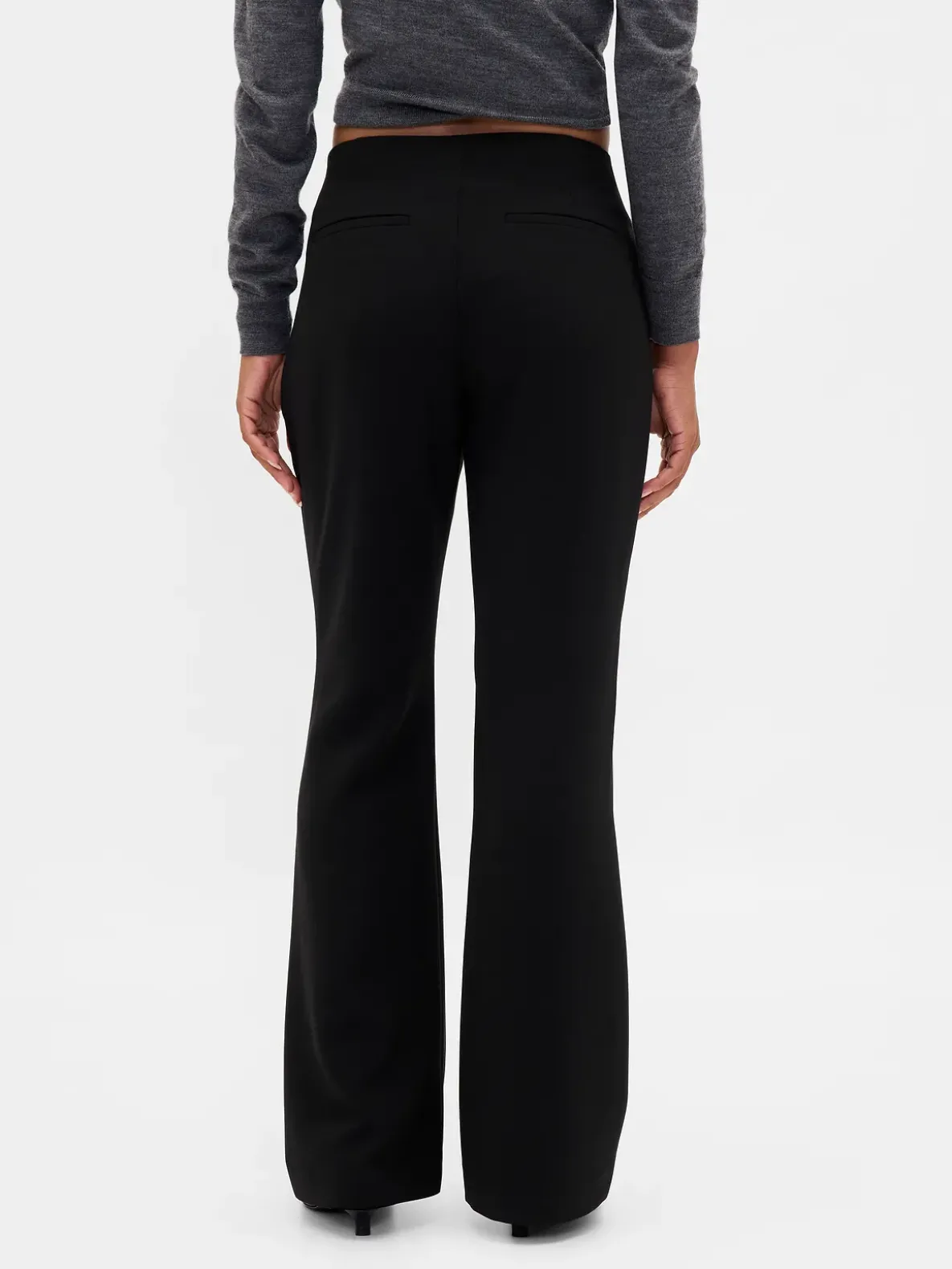 Low Rise Twill Flare Pants