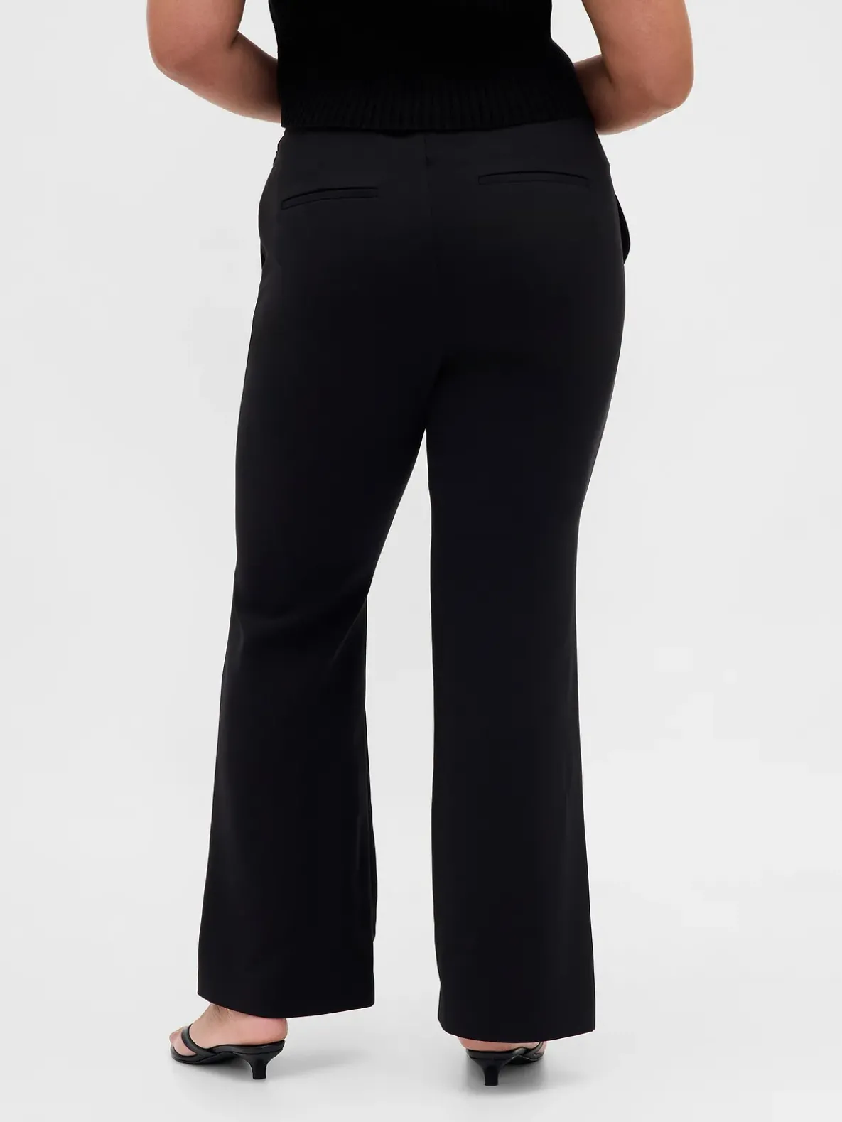 Low Rise Twill Flare Pants