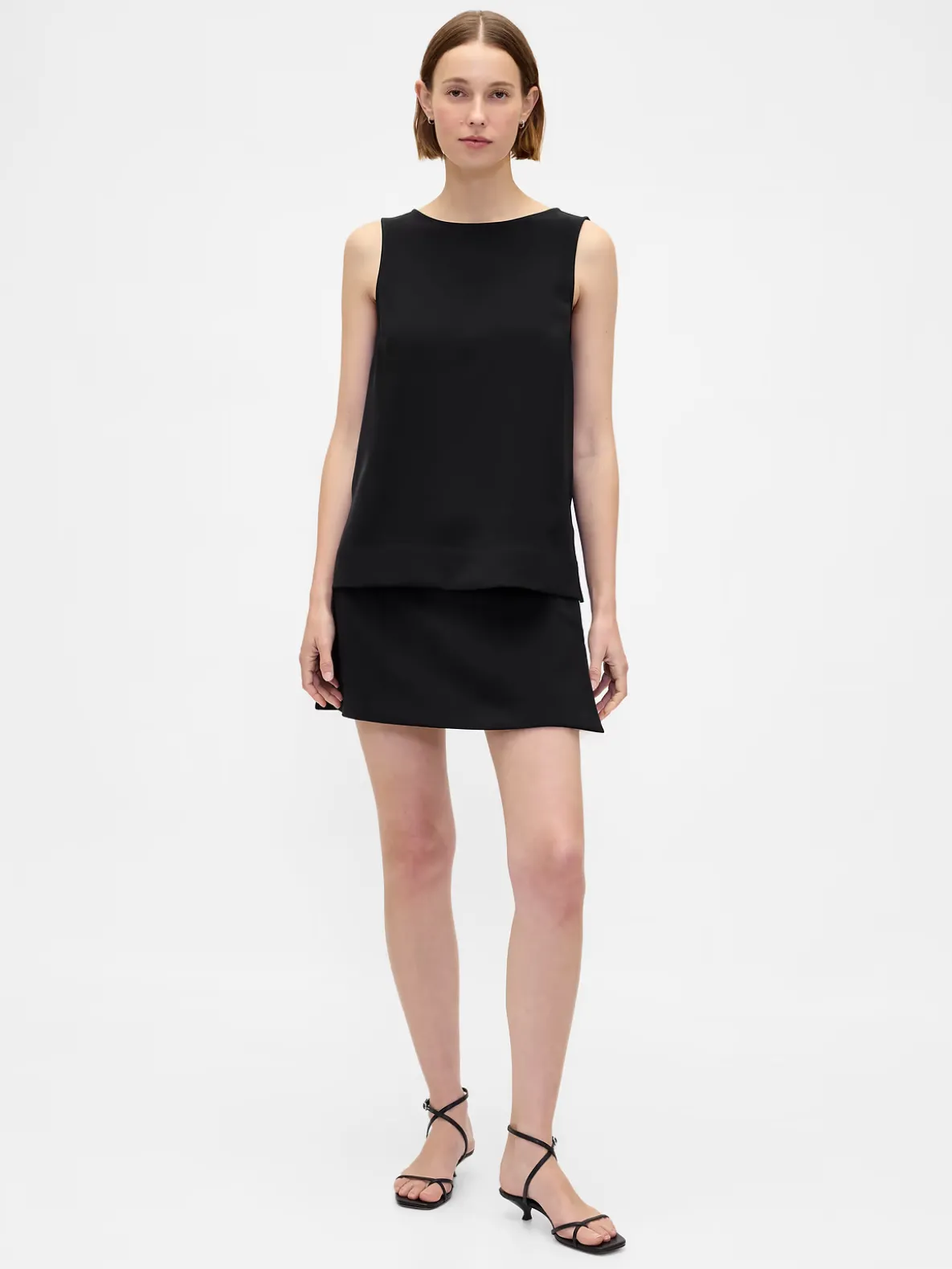 Low Rise Twill Mini Skort