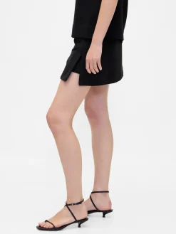 Low Rise Twill Mini Skort