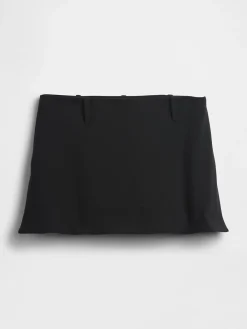 Low Rise Twill Mini Skort