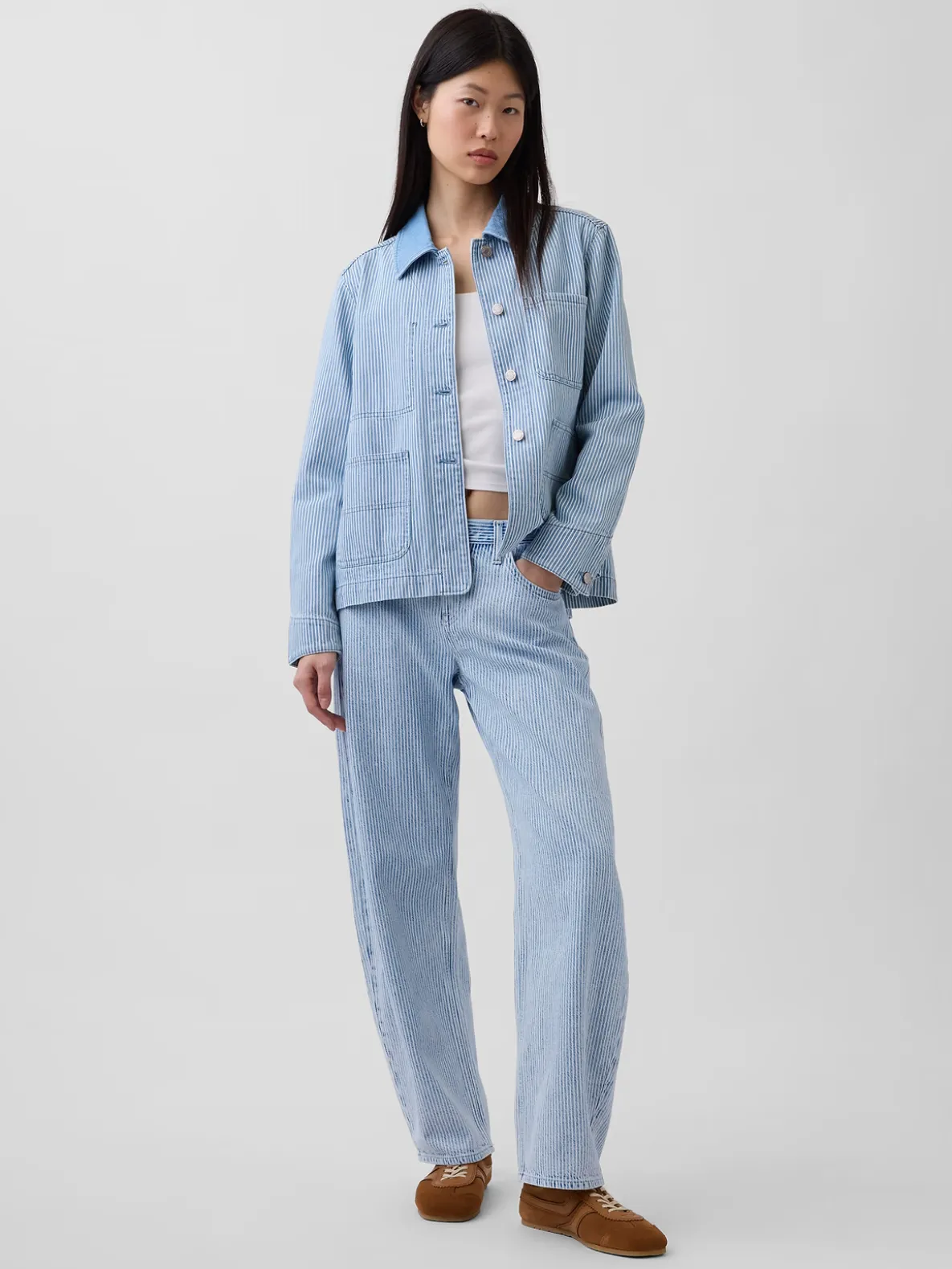 Low Rise UltraSoft Barrel Jeans