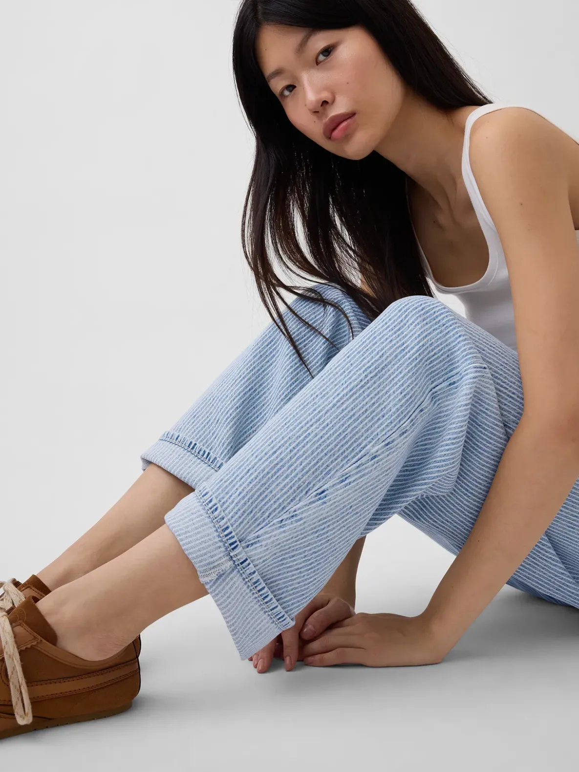 Low Rise UltraSoft Barrel Jeans