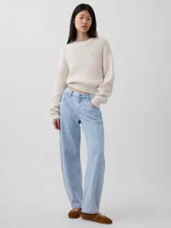 Low Rise UltraSoft Barrel Jeans