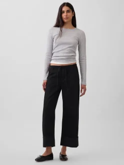 Low Rise UltraSoft Easy '90s Loose Crop Jeans