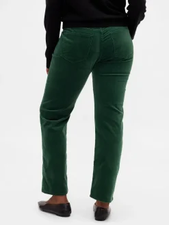 Low Rise Velvet '90s Slim Straight Pants