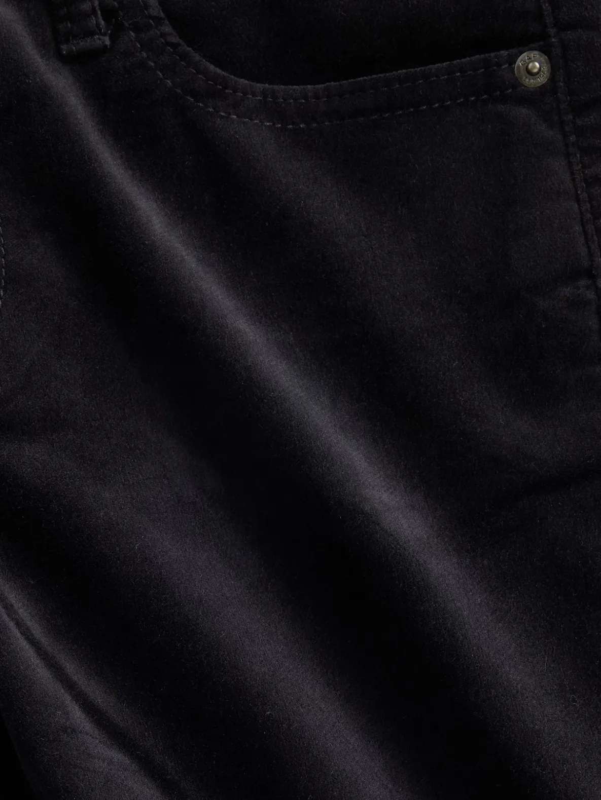 Low Rise Velvet '90s Slim Straight Pants
