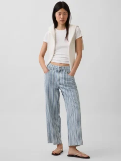 Low Slung Relaxed Crop Jeans