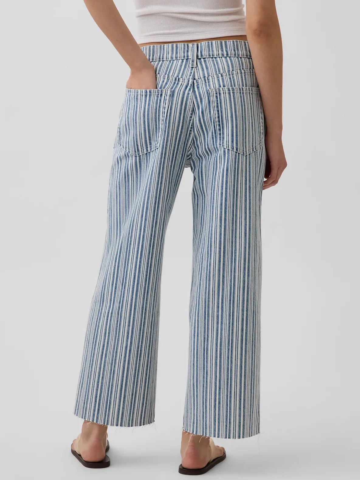 Low Slung Relaxed Crop Jeans