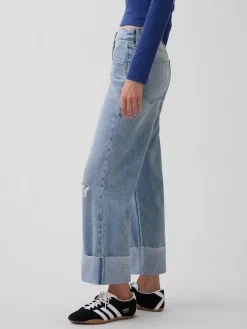 Low Slung Relaxed Crop Jeans