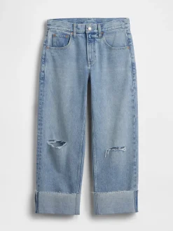 Low Slung Relaxed Crop Jeans