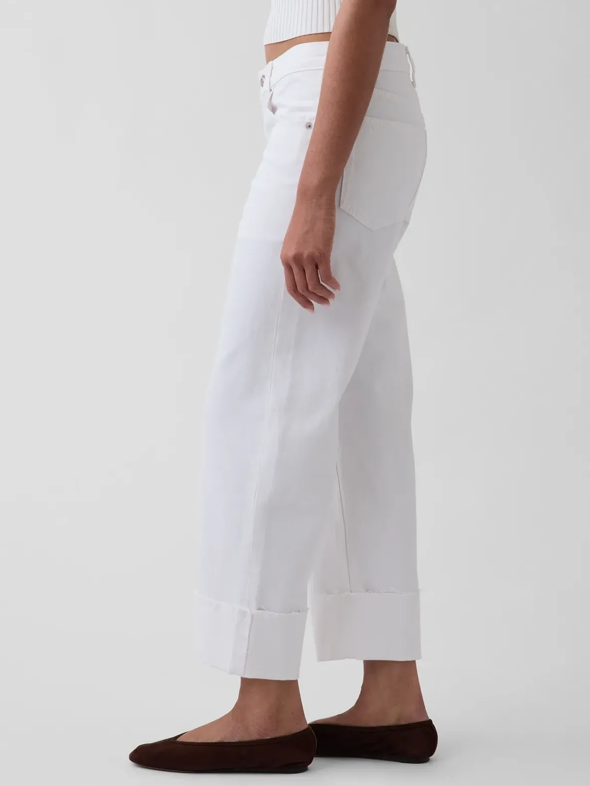 Low Slung Relaxed Crop Jeans