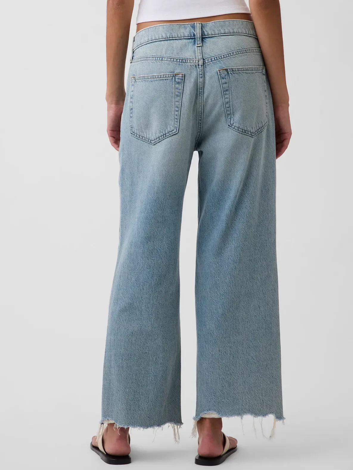 Low Slung Relaxed Crop Jeans