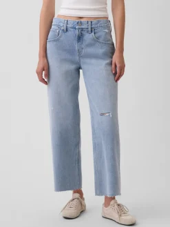 Low Slung Relaxed Crop Jeans