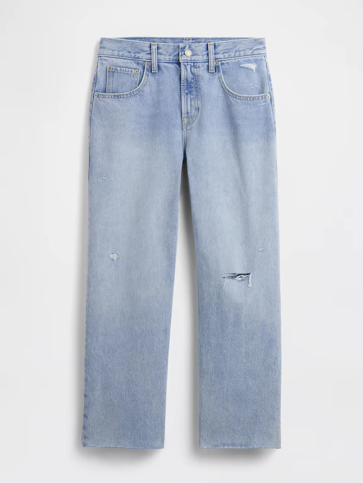 Low Slung Relaxed Crop Jeans
