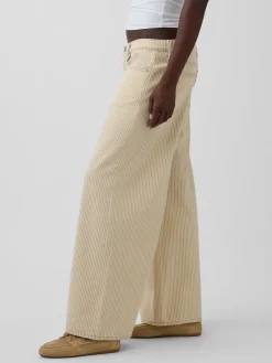 Low Slung Stripe Extra Baggy Jeans