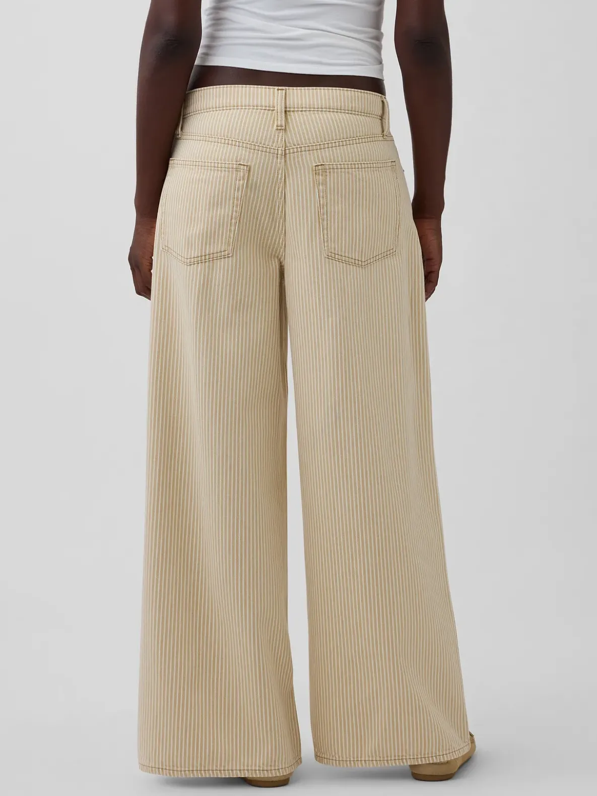 Low Slung Stripe Extra Baggy Jeans