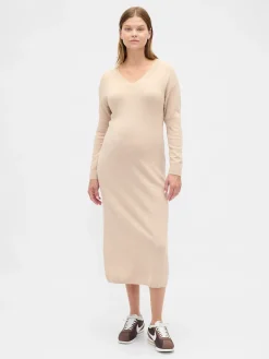 Maternity CashSoft V-Neck Sweater Dress