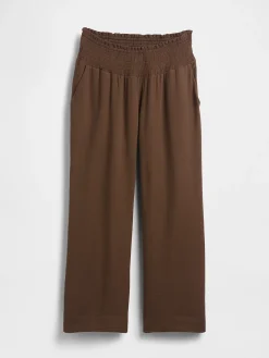 Maternity Cotton Gauze Full Panel Pants