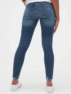 Maternity Distressed Full Panel Favorite Jeggings