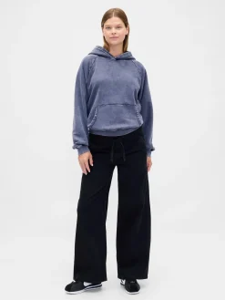 Maternity Full Panel Easy Wide-Leg Jeans