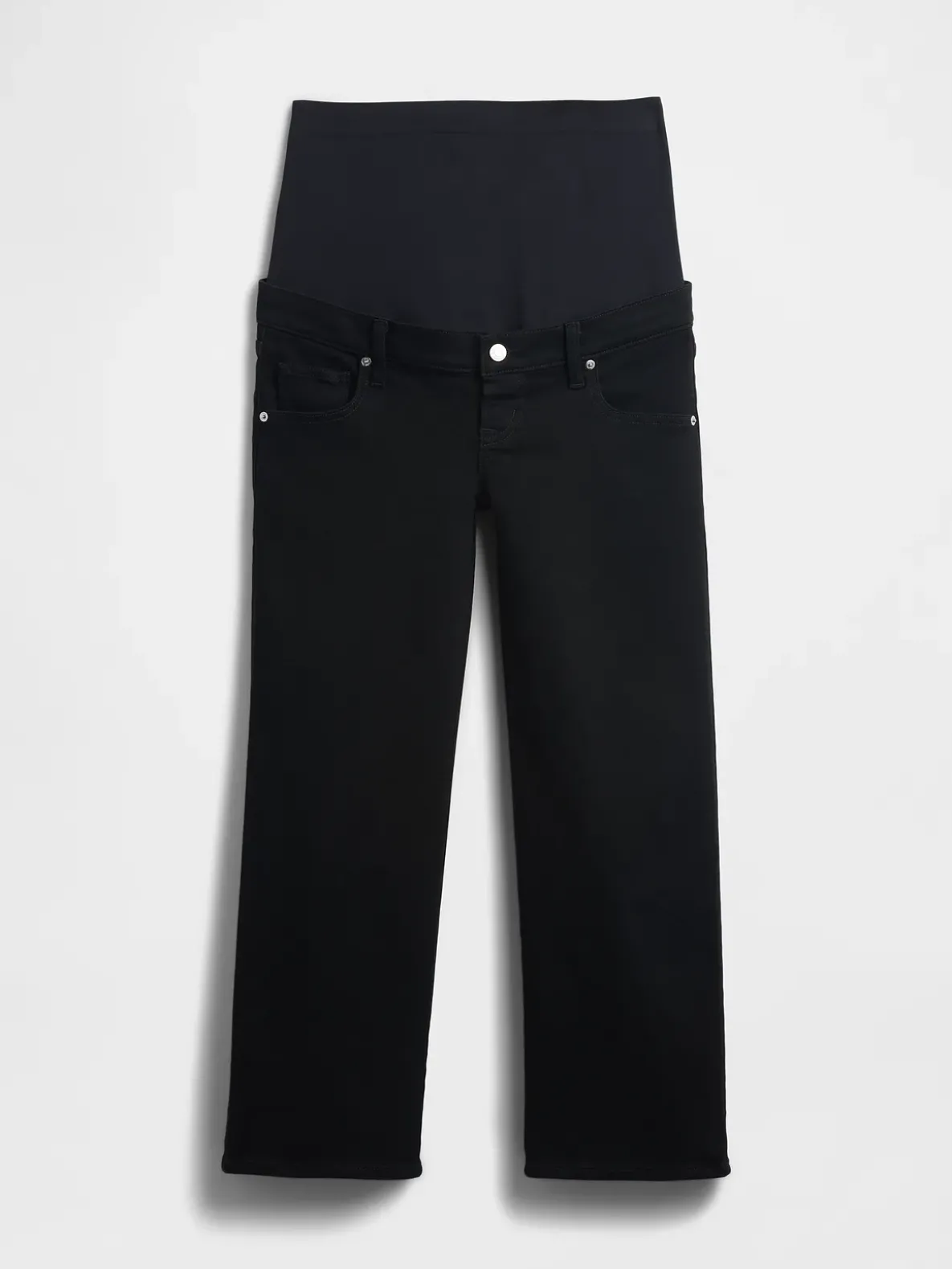Maternity Full Panel Stride Wide-Leg Jeans