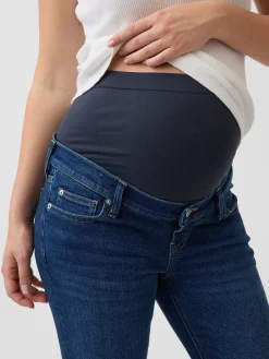 Maternity Full-Panel Straight Jeans